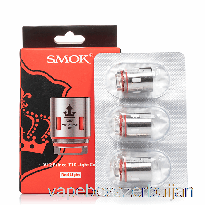 Vape Azerbaijan SMOK TFV12 Prince Replacement Coils 0.12ohm V12 Prince-T10 [Red Light]